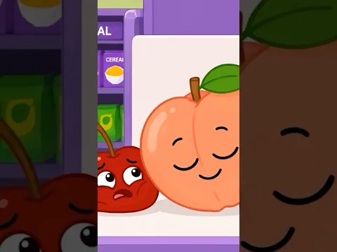 Five Little Fruits on Shelf 🍒🍊 #shorts #kidscamp #kidssongs