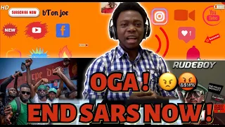 rudeboy oga lyric video reaction video end sars now 