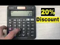 How To Calculate 20 Percent Discount on Calculator