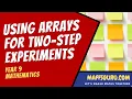 Using arrays for two step experiments Year 9 Maths MaffsGuru com