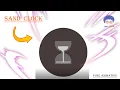 Sand clock animation effect by HTML CSS only