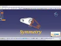 Symmetry Feature Tutorial CATIA V5 Part Design Transformation Tools Enginuity Lab - Part 31