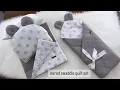 Download Lagu Baby nest Eared Swaddle Quilt Set Making | Baby Sleeping Set Sewing 🐰