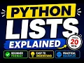 Python List Tutorial for Beginners Python list Explained Easily Learn Python Lists in One