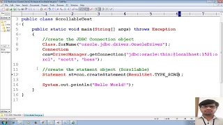 62 Advanced Java Tutorial JDBC Scrollable ResultSet bidirectional random order adv java