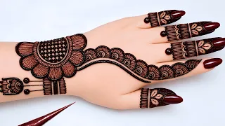 Back hand easy mehndi design |beautiful new mehndi design |stylish latest henna mehndidesign #mehndi