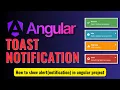 Angular Toast Alert Notification Messages using ngx-toastr Angular Tutorial