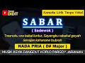 Download Lagu SABAR - Karaoke Nada PRIA / COWOK ( Sadewok ) Dangdut Koplo Jaranan [SINAU BARENG]