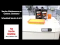 General Maintenance for Generac Generator Schedule A B