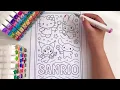 Relaxing Sanrio Coloring Hello Kitty My Melody Kuromi