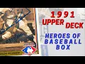 1991 Upper Deck HEROES of BASEBALL Box Low Series Cards