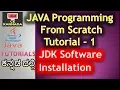 Software installation in kannada Java Programming in Kannada Tutorial 1