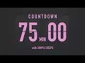 75 Minute Countdown Timer Flip Clock with Simple Beeps