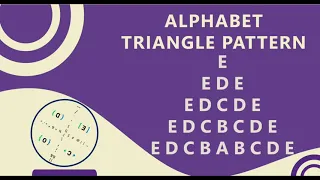 89 Alphabet Triangle Pattern without any pre-defined method using while loop in Python