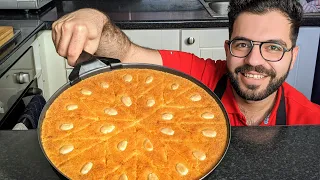 Coconut Basbousa بسبوسة جوز الهند طريقة سهلة شيف شاهين 