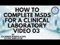 How to Complete MSDS for a Clinical Laboratory - Step by Step Guide 3
