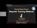 OpenSpecimen Reporting Training Webinar