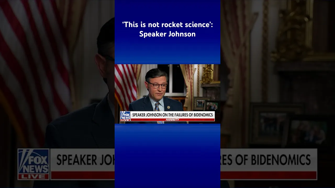 'DISASTER': House Speaker says Biden policy choices put US in economic situation #shorts
