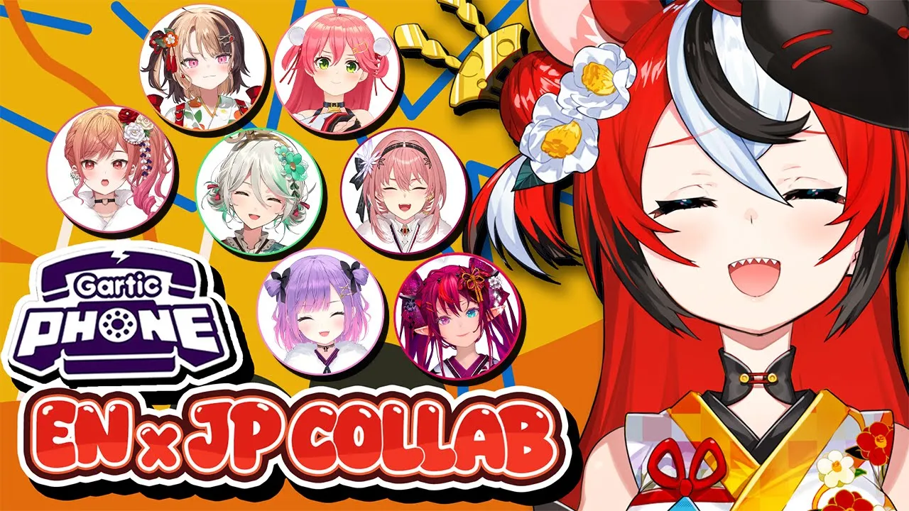 ≪HOLO EN + JP GARTIC PHONE≫ Just a stream full of Passion.