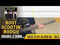 Boot Scootin Boogie - Brooks Dunn Bass Guitar Cover Play Along Tabs