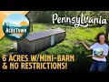 Pennsylvania Land for Sale 6 acres - Barn On-Site Power Cleared No Restrictions