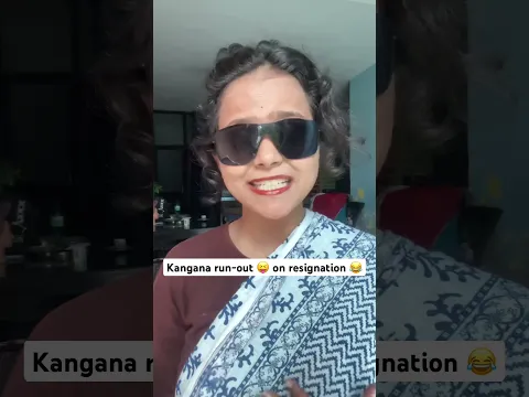 Kangana run out on resignation || 😂😝 #comedy #funny  #youtubeshorts