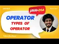 Operators in Java Arithmetic Relational Logical Ternary Hindi Dsa Series
