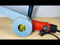 Crazy POWERFUL Leaf Blower from Angle Grinder complete process