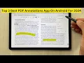 Top 3 Best PDF Annotations App On Android For 2024