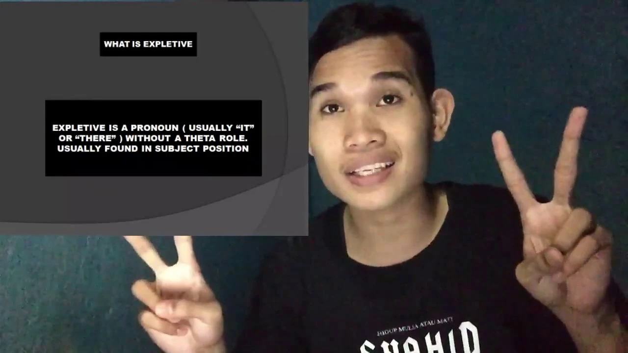 EXPLETIVES AND THE EXTENDED PROJECTION PRINCIPLE
