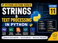 Python Lecture 11 Strings Text Processing in Python String Methods Practical Programs