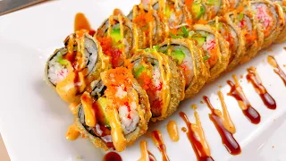 crispy california sushi roll how to make sushi