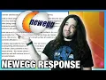 Newegg Responded Sort Of