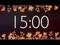 15 Minute Fall Timer with Gentle Alarm No Music