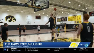 This transfer is the tallest Iowa basketball player ever