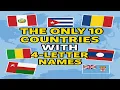 The Only 10 Countries with 4-Letter Names Geography Facts Trivia