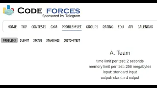 Team Code Forces Java