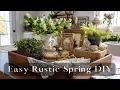 Easy Spring DIY Decor for a Cozy Cottage Look Rustic Vintage Style for Small Spaces