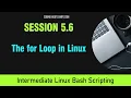Master Linux Bash Scripting Session 5 6 - The for Loop