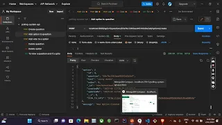 Polling-System-Api back-end project mongodb nodejs expressjs