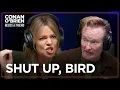 Kaitlin Olson Doesn t Mind Fans Calling Her A Bird Conan O Brien Needs A Friend