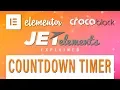 Countdown Timer JetElements Crocoblock Elementor Add-On