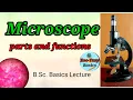 Microscope parts and microscope B Sc Basics lecture ZooTany Basics