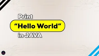 Print Hello World in Java Basic Java Program BlueJCode