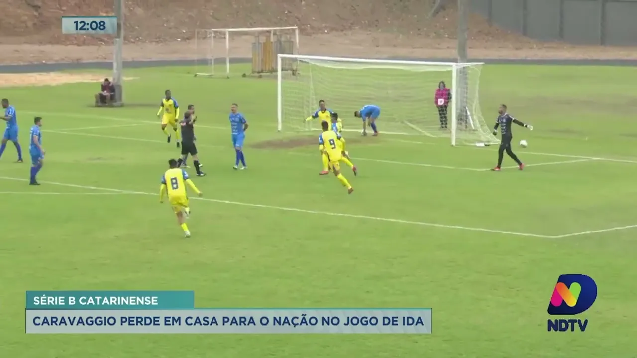 Caravaggio perde em casa para o Nação no jogo de ida da Série B do Catarinense