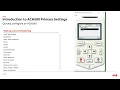 Primary Settings on ACH580