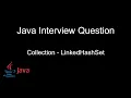 LinkedHashSet Collection Collection Tamil Tutorial