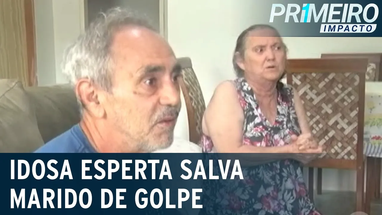 Idosa esperta salva marido de golpe bancário | Primeiro Impacto (30/12/21)