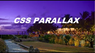 CSS Parallax Scrolling No JavaScript HTML CSS