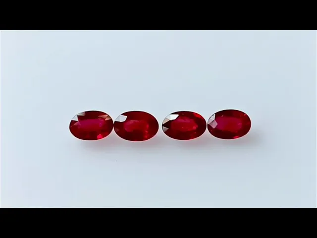 Oval Dark Red Ruby